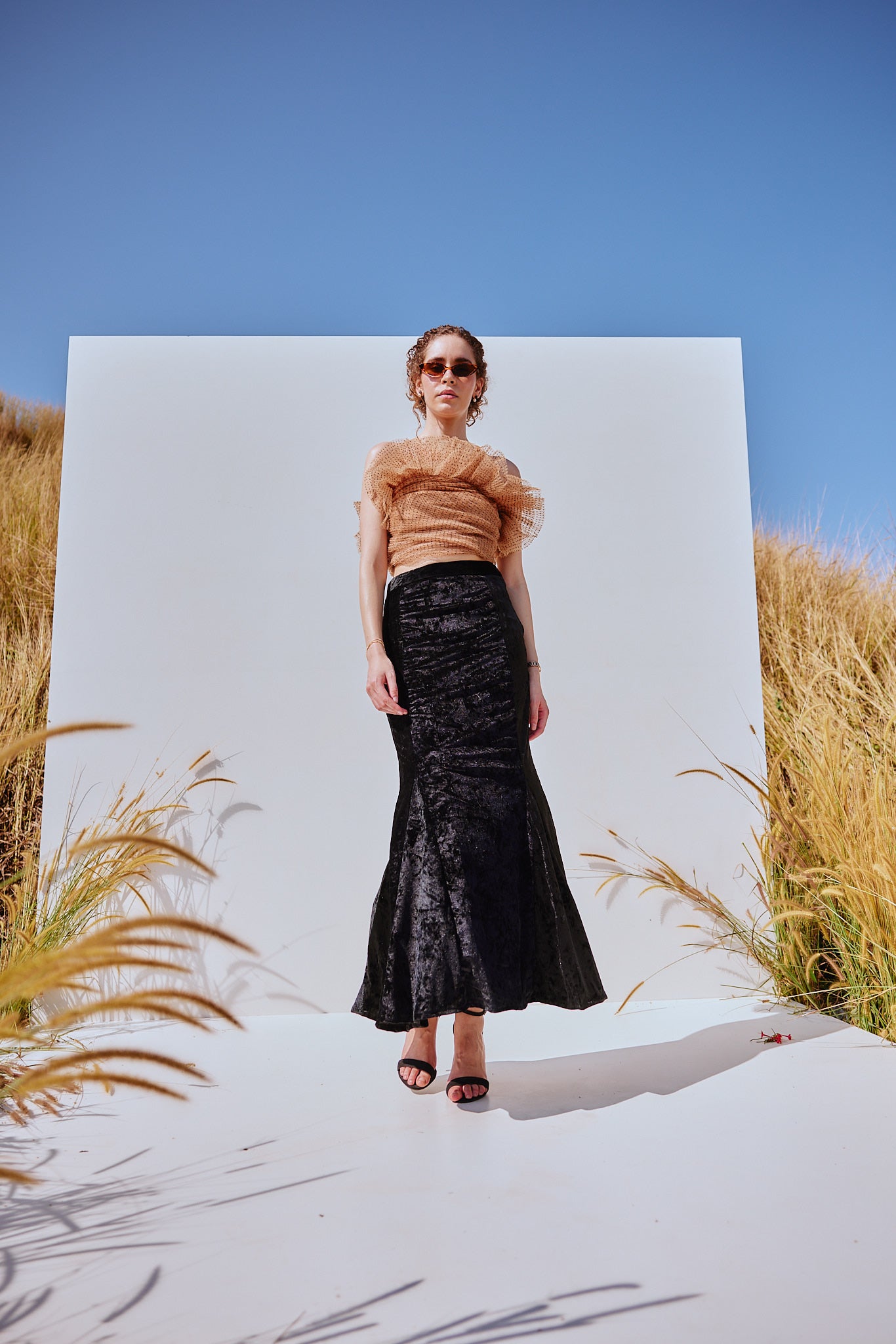 VA RA women’s versatile skirt in premium fabric, luxury resort and everyday wear