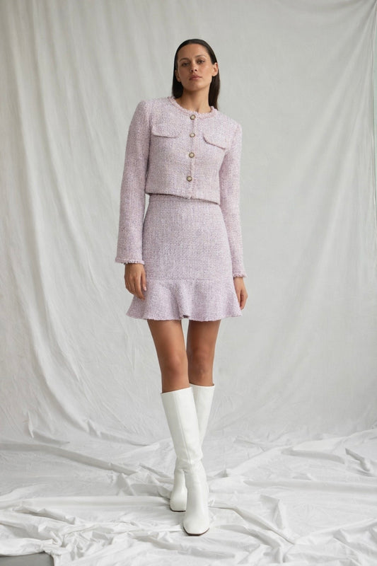 Lilac Tweed Co-ord Set