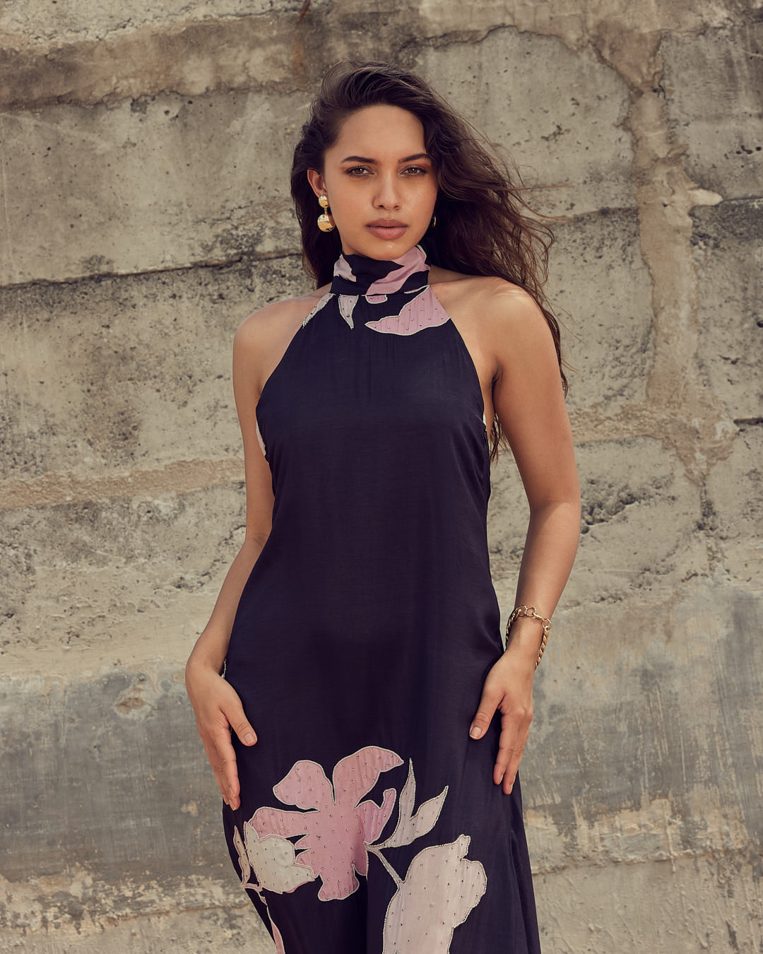 Midnight Bloom Maxi Dress